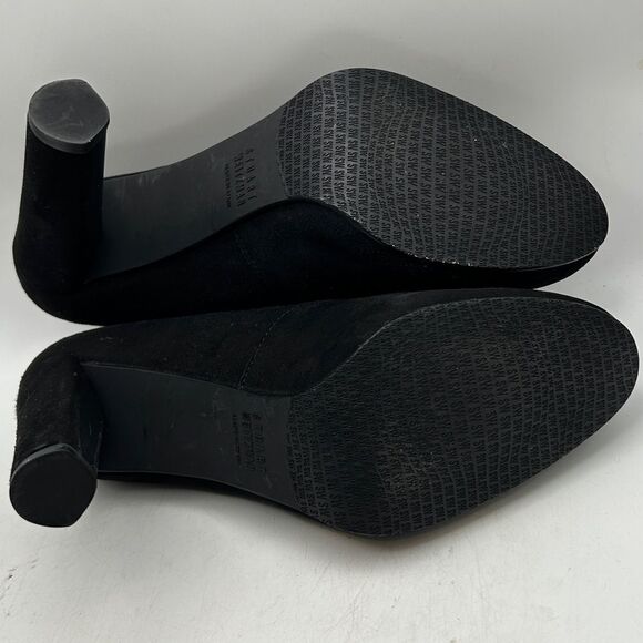 STUART WEITZMAN Womans Heels 6.5 Suede Lace Up Leopard Calf Hair On Hide Bootie - Picture 7 of 12